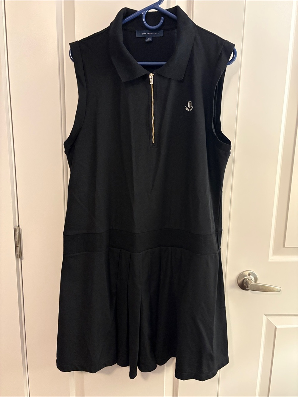 Tommy Hilfiger Women's Black Tennis Dress